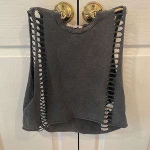 American eagle cut out crop top